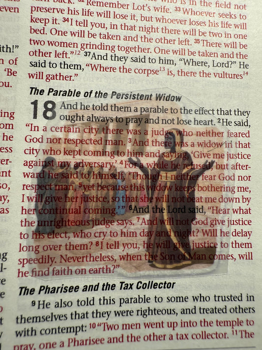 Jesus Christ Parables and Miracles - Clear Scripture Stickers