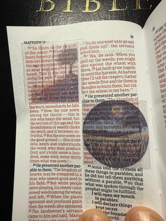 Compact Pocket New Testament with Psalms - Scripture Stickers (Precut/Standard)