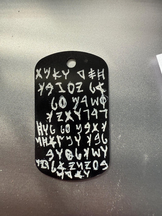 Hand-Engraved Paleo Hebrew Necklace Set – Husband & Wife - Wedding Gift