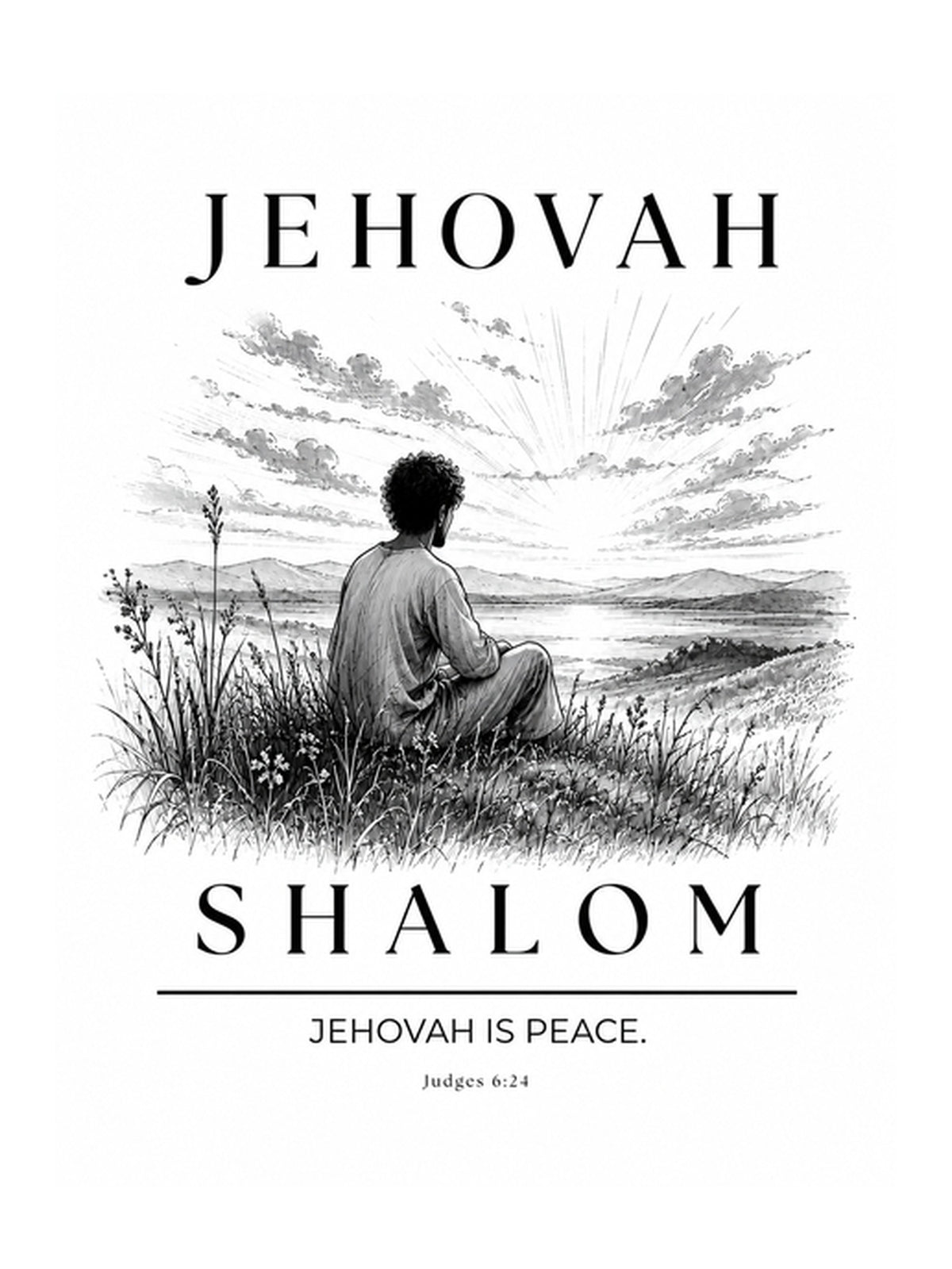 The Jehovah Series scripture insert card card shalom