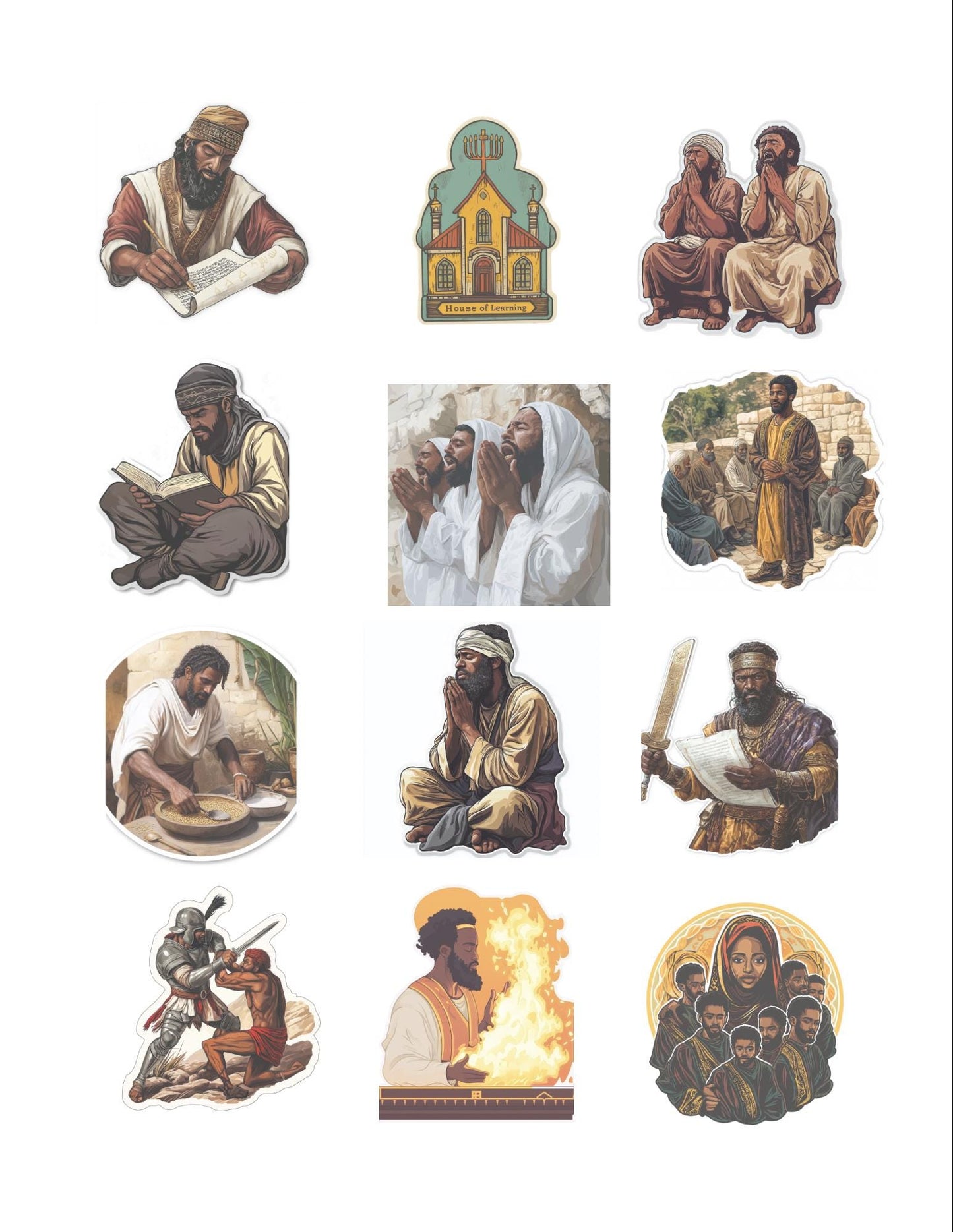 Apocrypha Bible Stories - Clear Scripture Stickers
