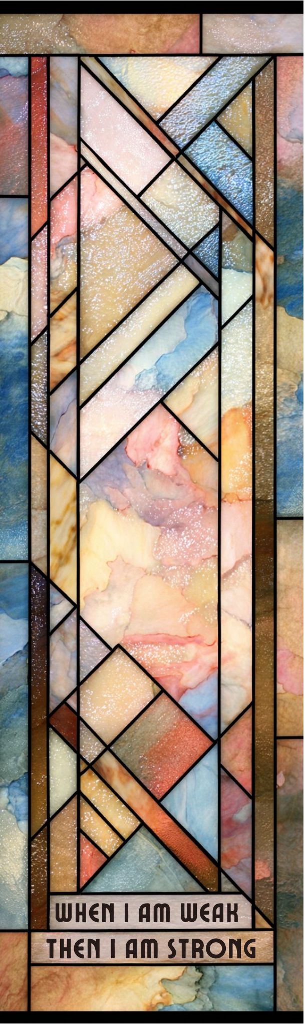 Stained Glass Transparent Bookmark Set 2 - Christian Scripture Bookmarks