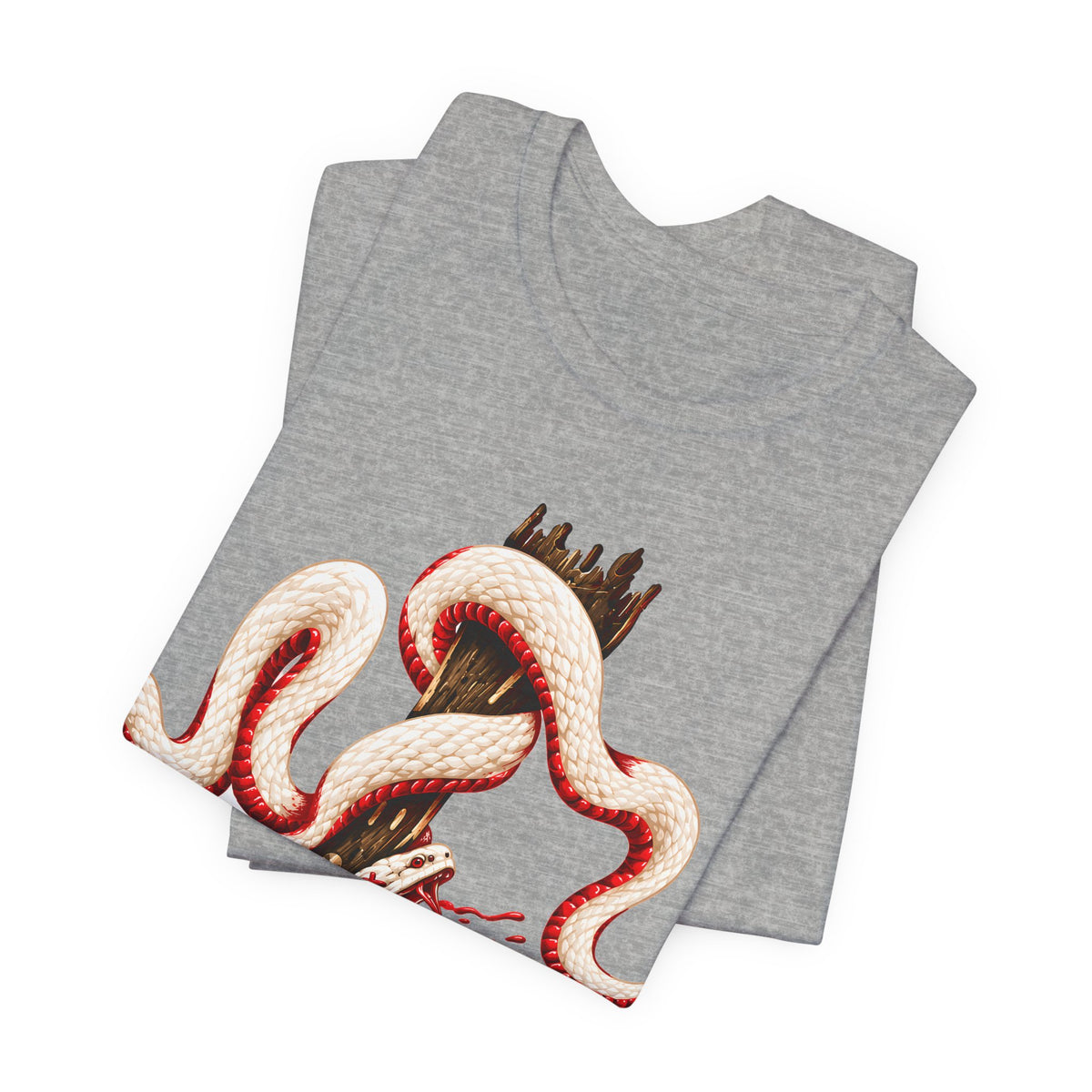 Bronze Serpent on the Pole Tee | Numbers 21 Scripture Shirt | Yah's Covenant
