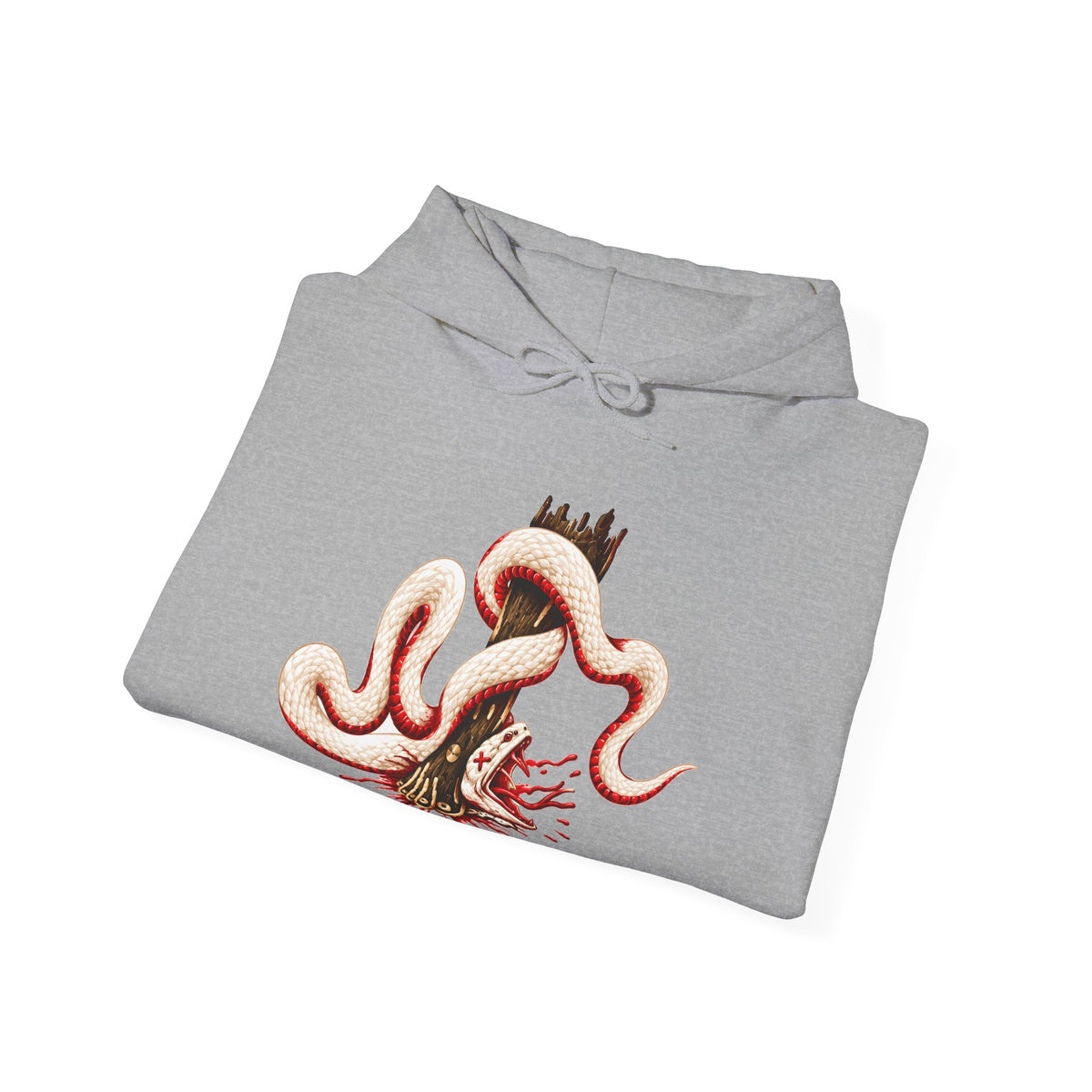 Bronze Serpent on the Pole Hoodie | Numbers 21 Scripture Hoodie | Yah's Covenant