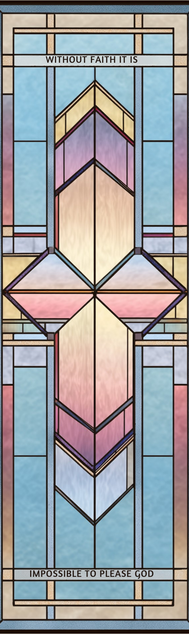 Stained Glass Transparent Bookmark Set 2 - Christian Scripture Bookmarks