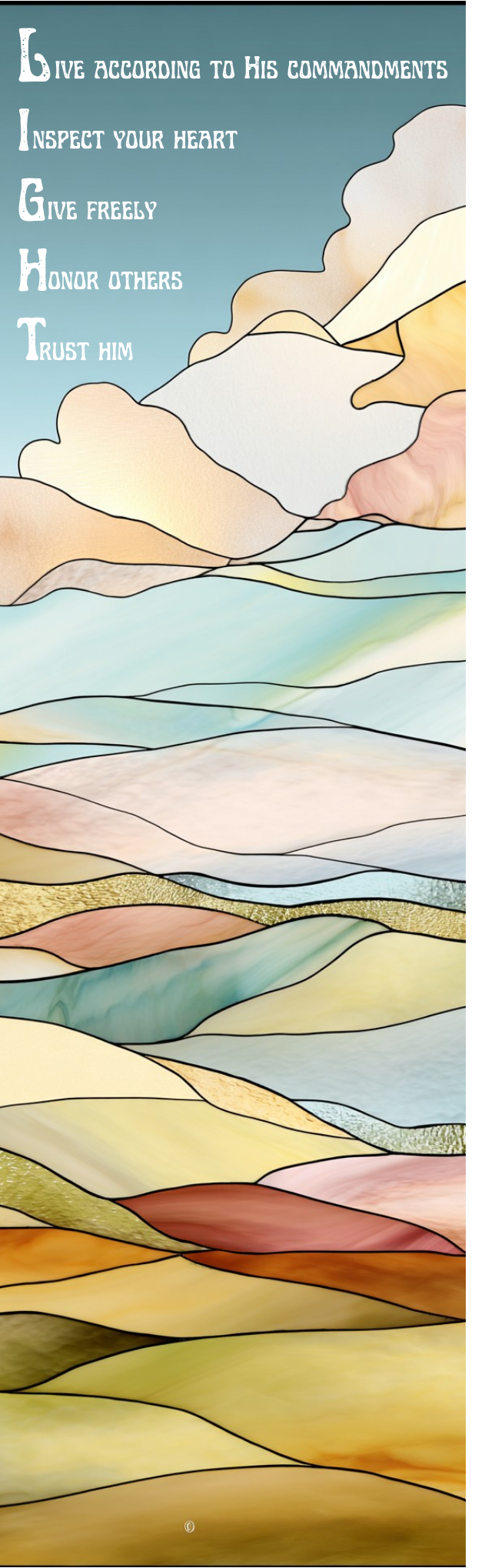 Stained Glass Transparent Bookmark Set 2 - Christian Scripture Bookmarks