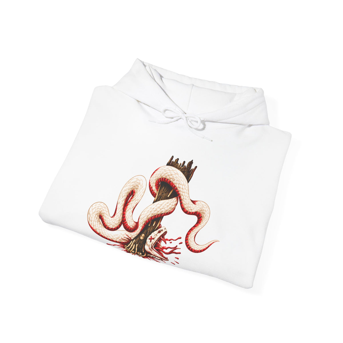 Bronze Serpent on the Pole Hoodie | Numbers 21 Scripture Hoodie | Yah's Covenant