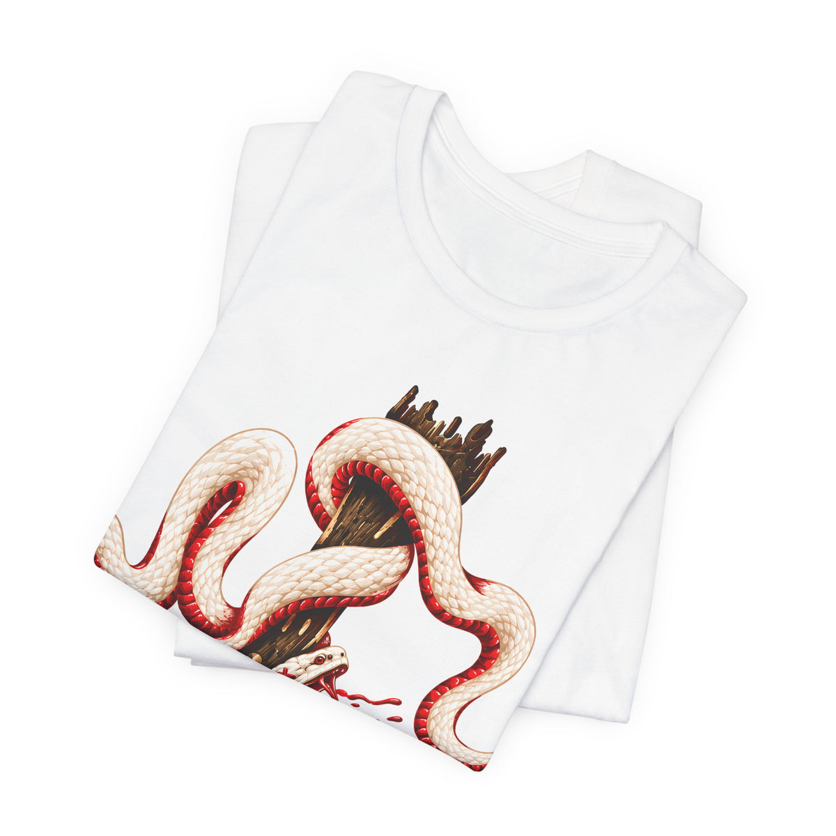 Bronze Serpent on the Pole Tee | Numbers 21 Scripture Shirt | Yah's Covenant