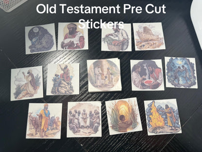 Bible Sticker Collection Set - Clear Scripture Stickers - NT, OT & Women Biblical Stories