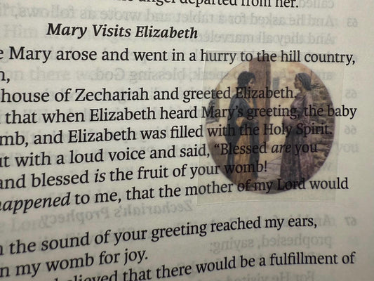 Clear Mini Bible Scripture Stickers: Women in Bible, Christian Gift