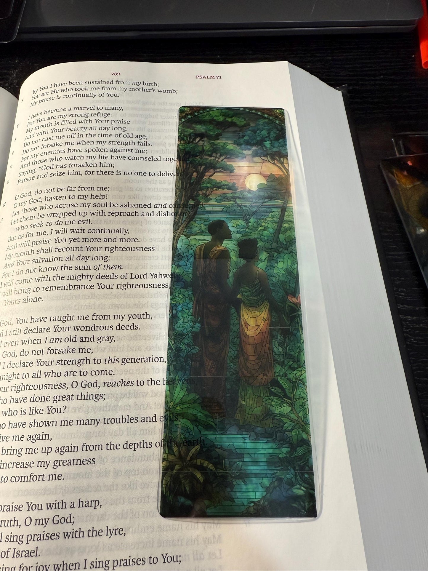 Stained Glass Transparent Bookmark Set 2 - Christian Scripture Bookmarks