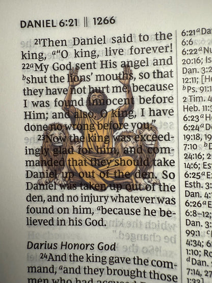 Bible Sticker Collection Set - Clear Scripture Stickers - NT, OT & Women Biblical Stories