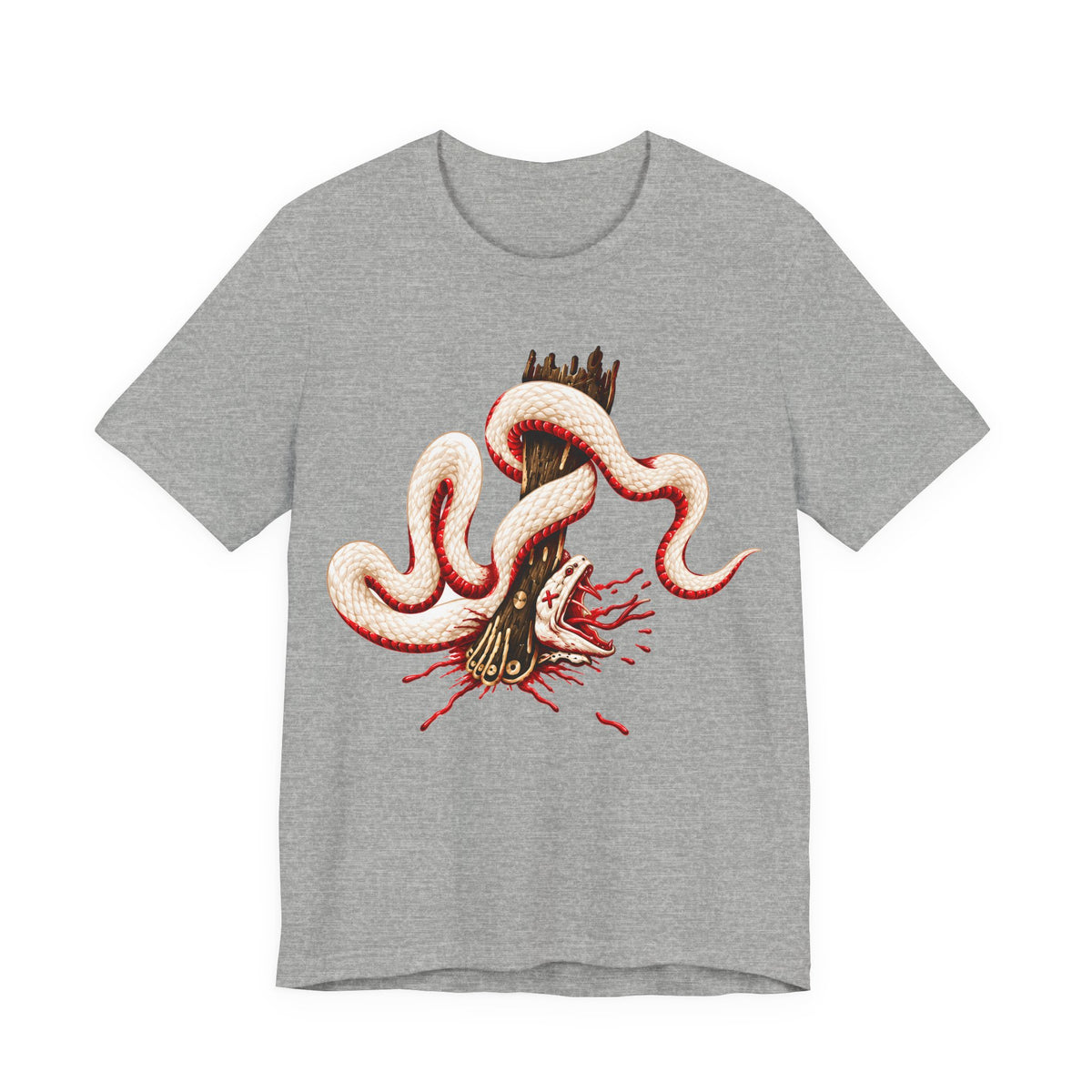 Bronze Serpent on the Pole Tee | Numbers 21 Scripture Shirt | Yah's Covenant