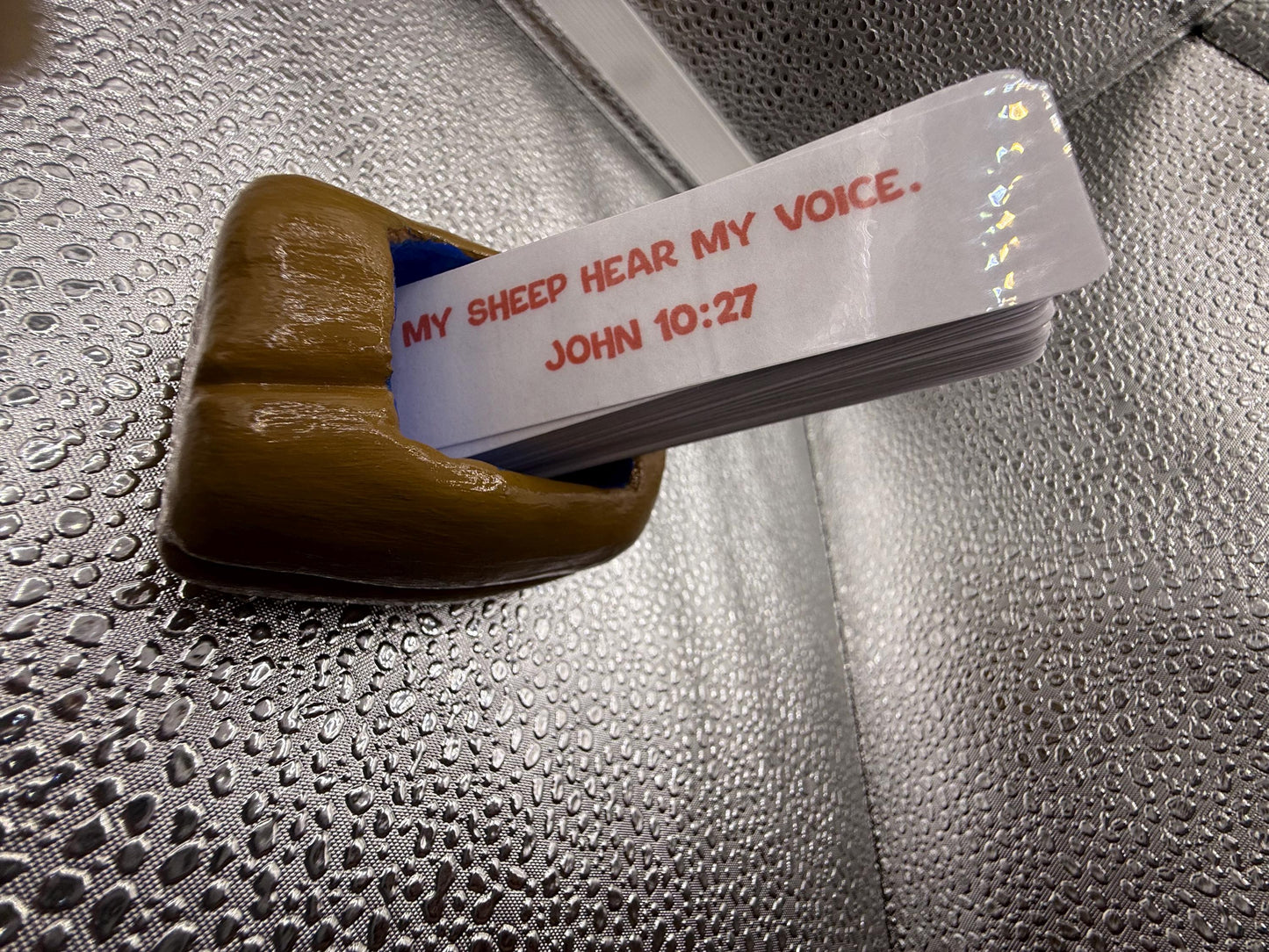 Clay Bread Scripture Card Holder – Includes 100 Bible Verses