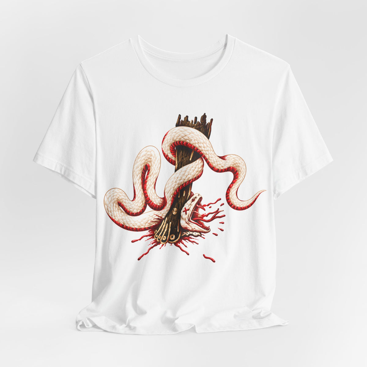 Bronze Serpent on the Pole Tee | Numbers 21 Scripture Shirt | Yah's Covenant