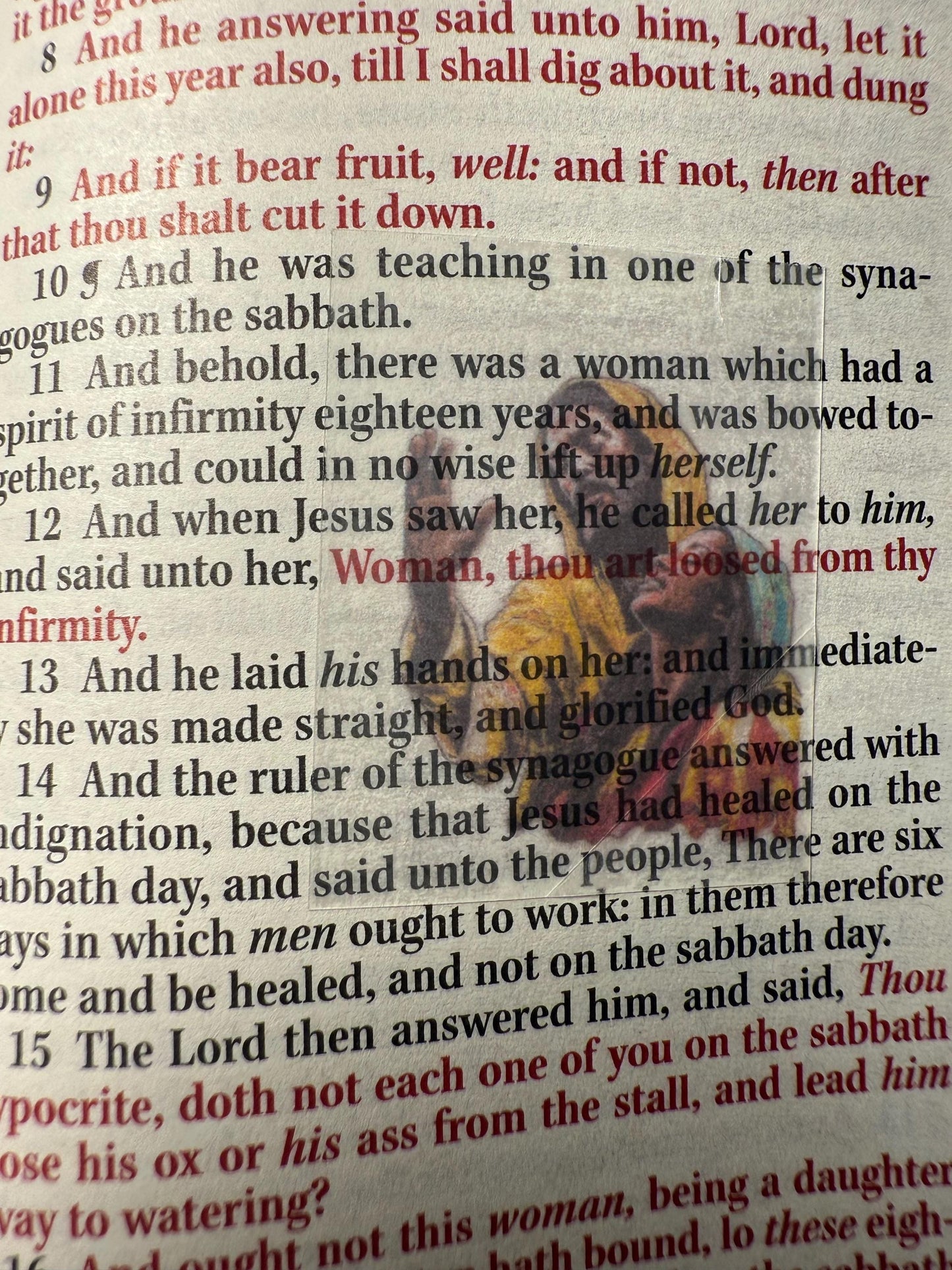 Mini Bible Stickers - Jesus Christ Parables and Miracles Scripture Stickers