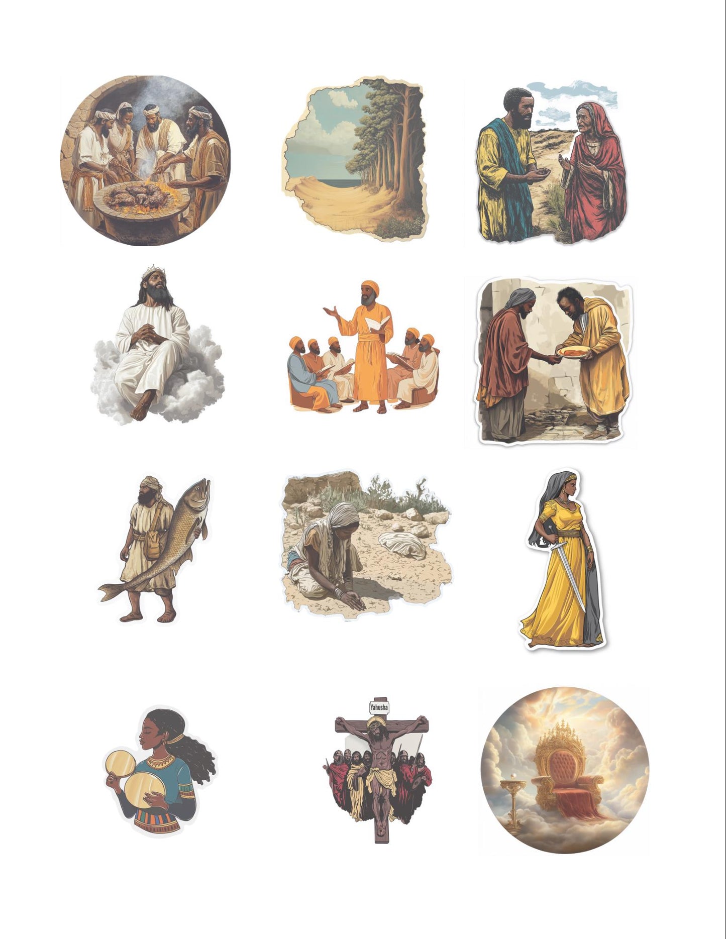 Apocrypha Bible Stories - Clear Scripture Stickers