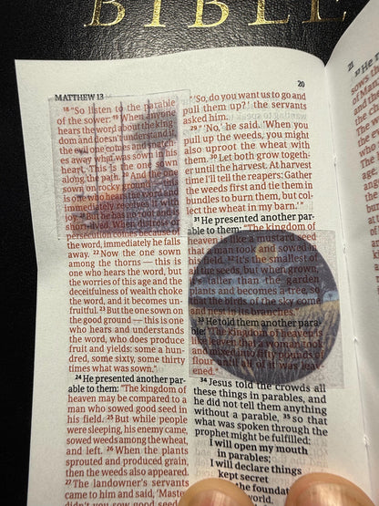 Compact Pocket New Testament with Psalms - Scripture Stickers (Precut/Standard)