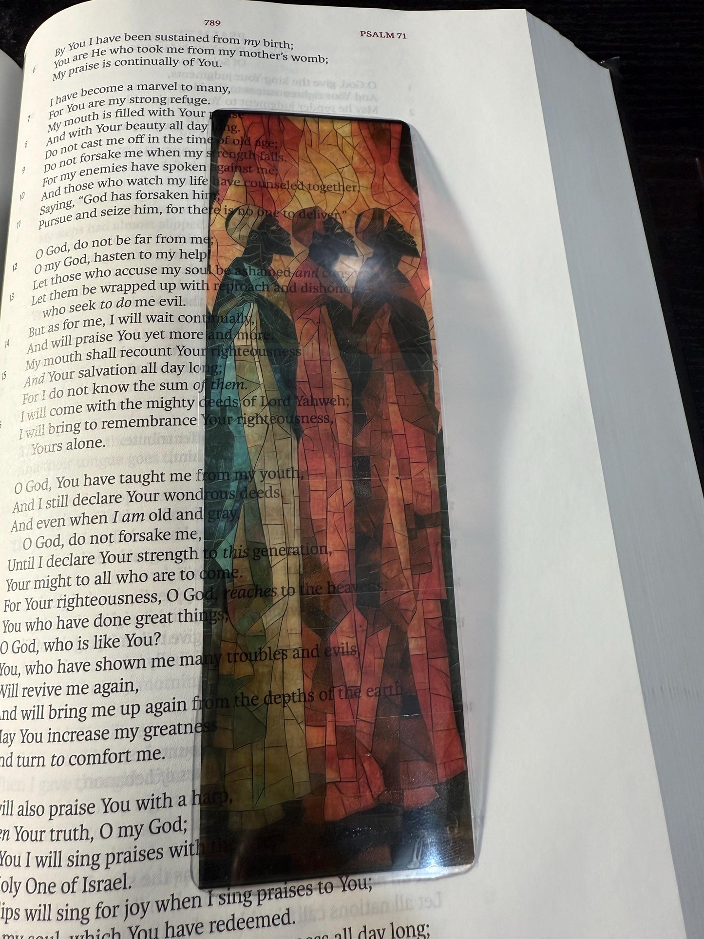 Stained Glass Transparent Bookmark Set 2 - Christian Scripture Bookmarks