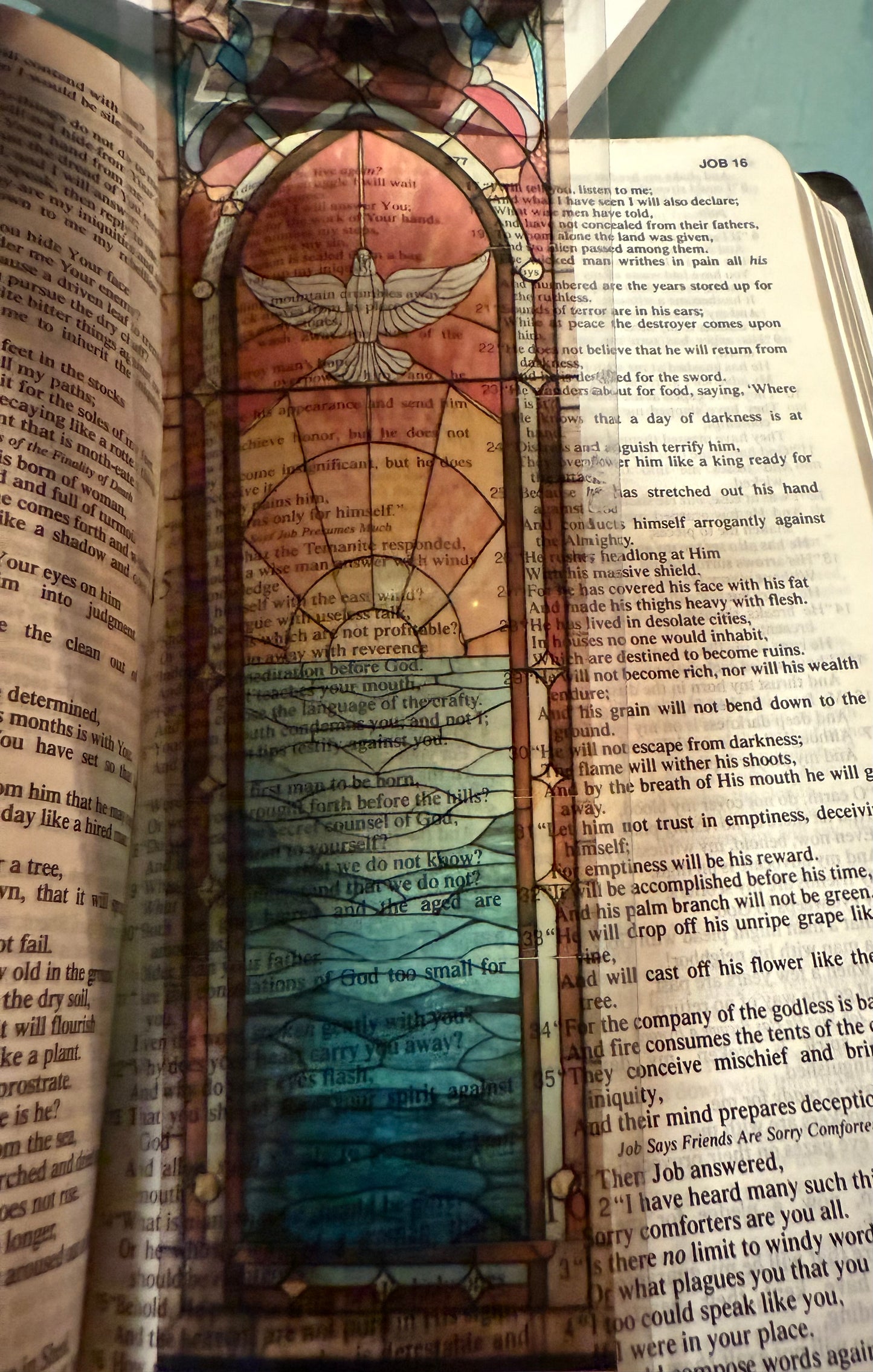 Stained Glass Transparent Bookmark - Christian Scripture Bookmarks