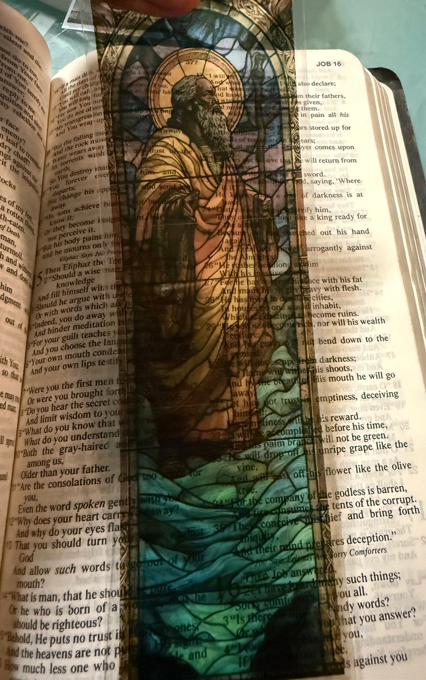 Stained Glass Transparent Bookmark - Christian Scripture Bookmarks