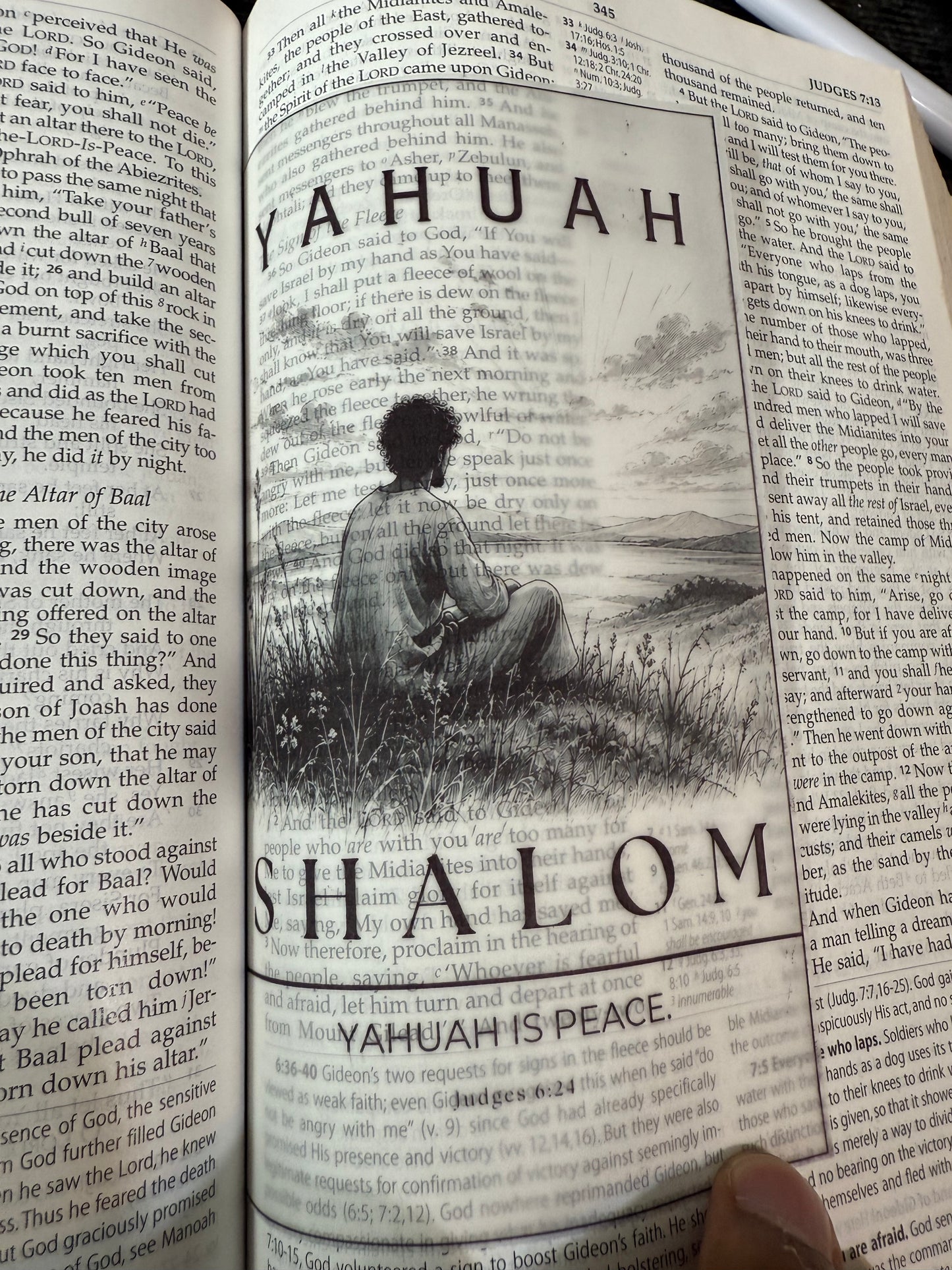 Names of Yahuah Vellum Bible Inserts, Hebrew Roots Scripture Journaling Art, Messianic Faith Gift, Israelite