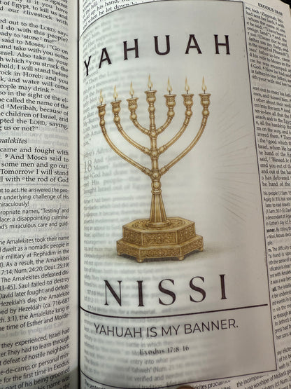 Names of Yahuah Vellum Bible Inserts, Hebrew Roots Scripture Journaling Art, Messianic Faith Gift, Israelite