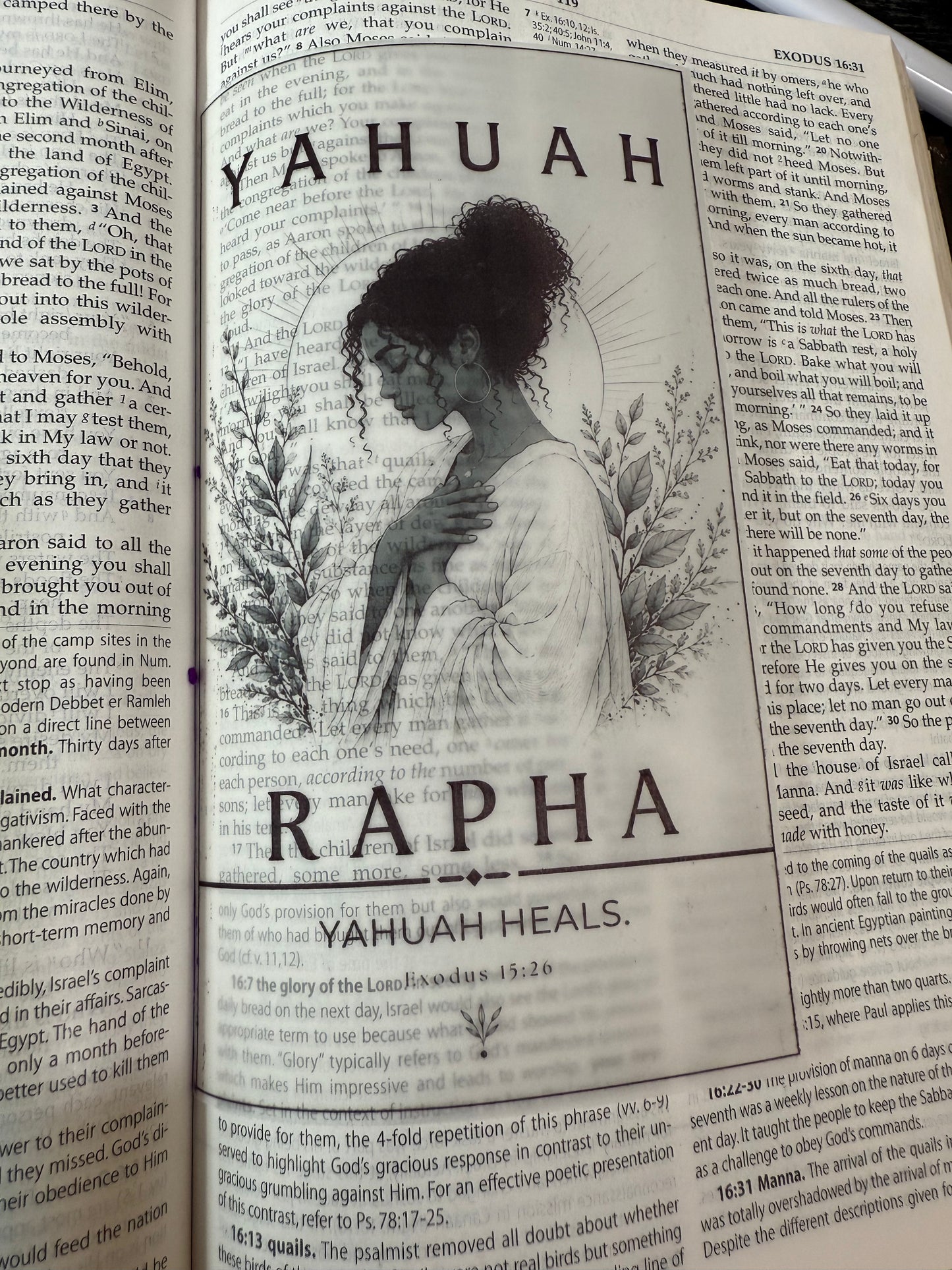 Names of Yahuah Vellum Bible Inserts, Hebrew Roots Scripture Journaling Art, Messianic Faith Gift, Israelite
