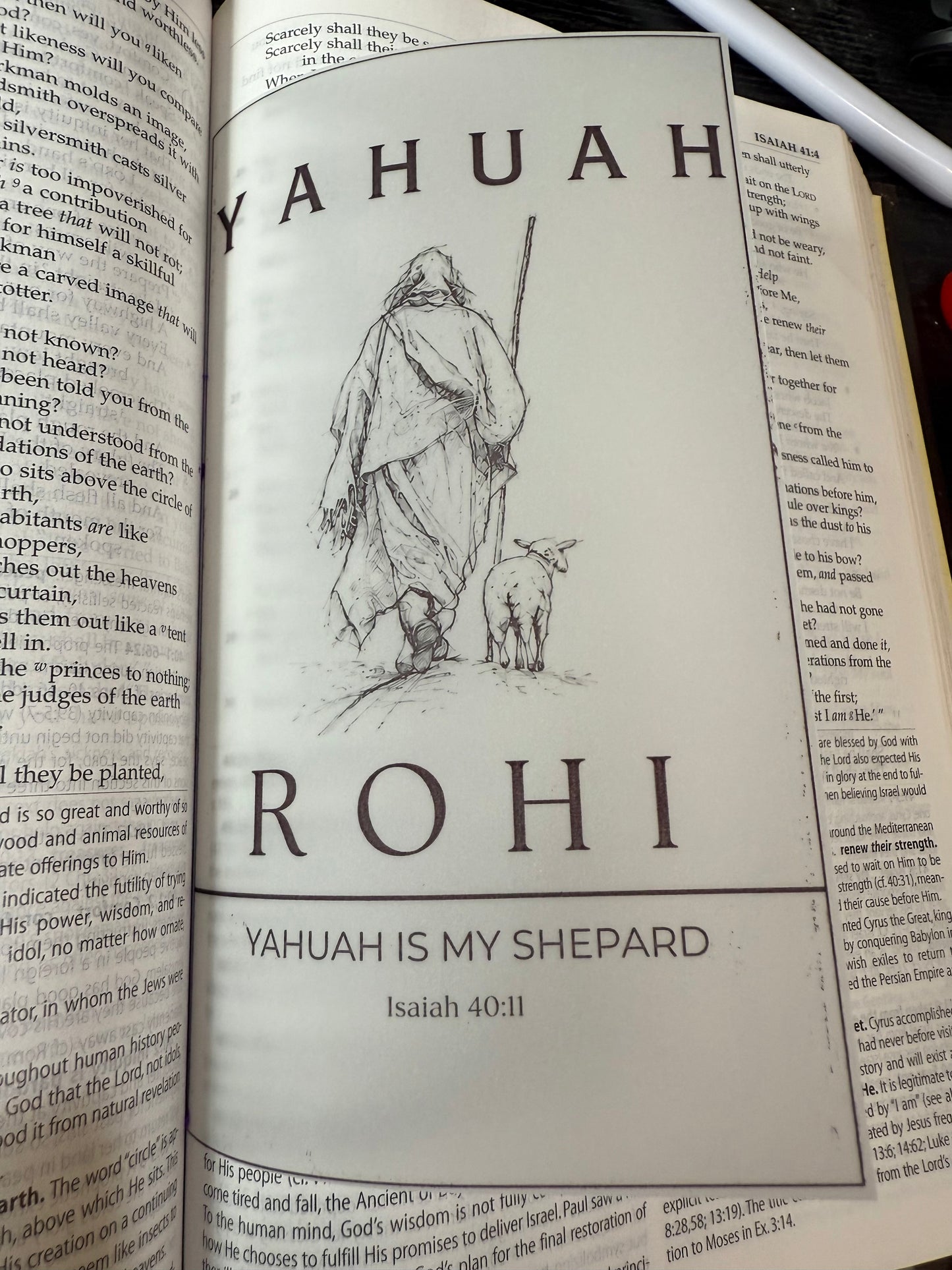 Names of Yahuah Vellum Bible Inserts, Hebrew Roots Scripture Journaling Art, Messianic Faith Gift, Israelite
