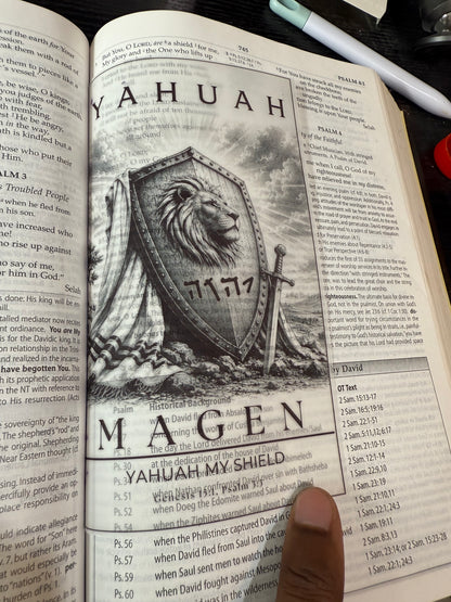Names of Yahuah Vellum Bible Inserts, Hebrew Roots Scripture Journaling Art, Messianic Faith Gift, Israelite