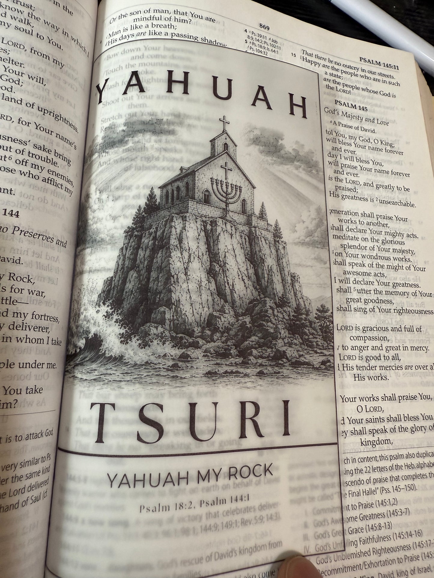 Names of Yahuah Vellum Bible Inserts, Hebrew Roots Scripture Journaling Art, Messianic Faith Gift, Israelite