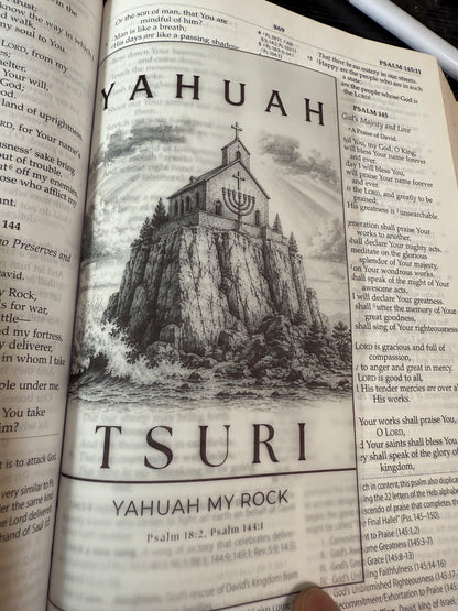 Names of Yahuah Vellum Bible Inserts, Hebrew Roots Scripture Journaling Art, Messianic Faith Gift, Israelite