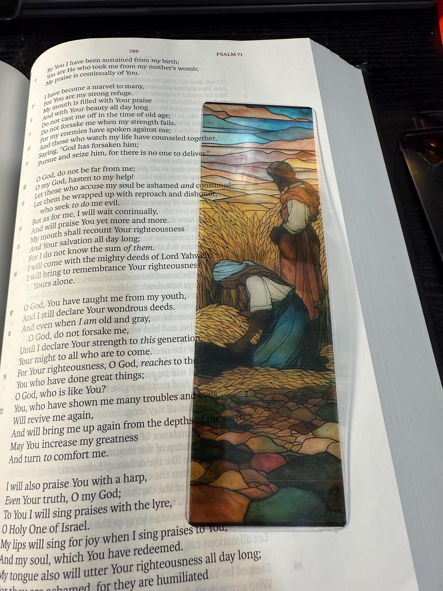 Stained Glass Transparent Bookmark Set 2 - Christian Scripture Bookmarks