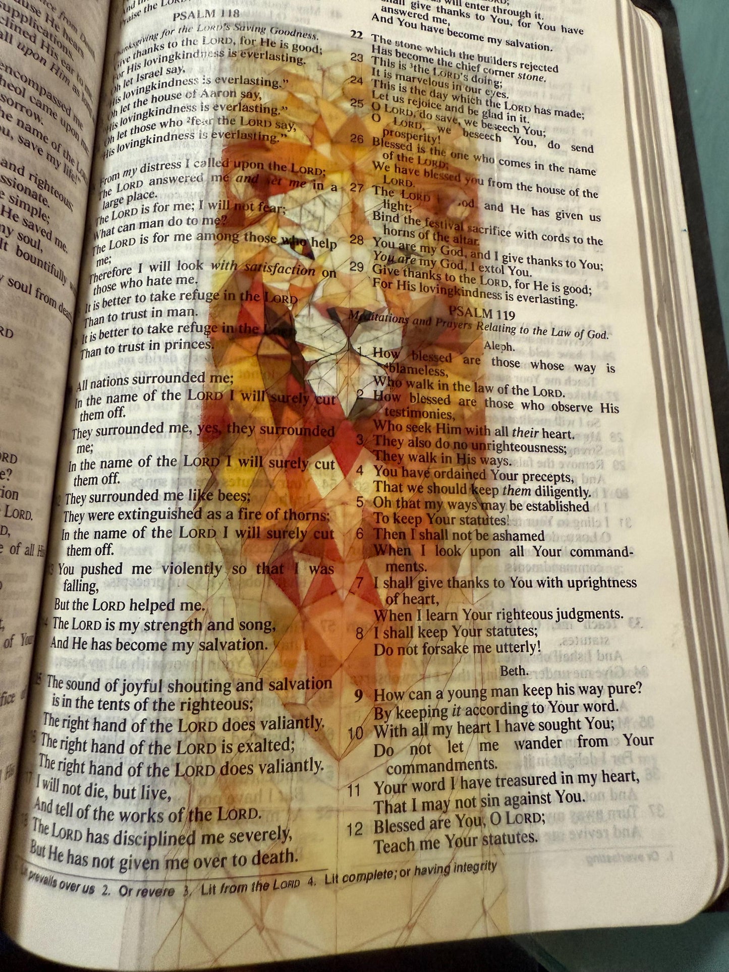 Stained Glass Transparent Bookmark - Christian Scripture Bookmarks