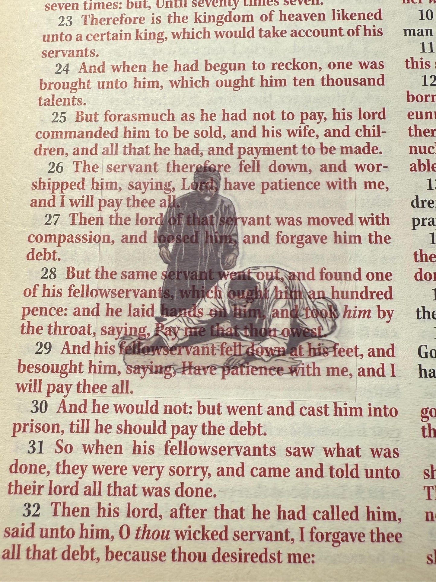 Mini Bible Stickers - Jesus Christ Parables and Miracles Scripture Stickers