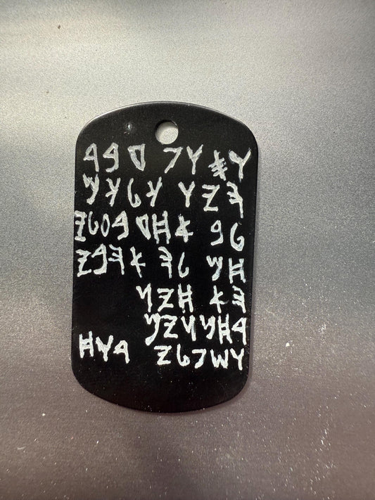 Hand-Engraved Paleo Hebrew Necklace Set – Husband & Wife - Wedding Gift