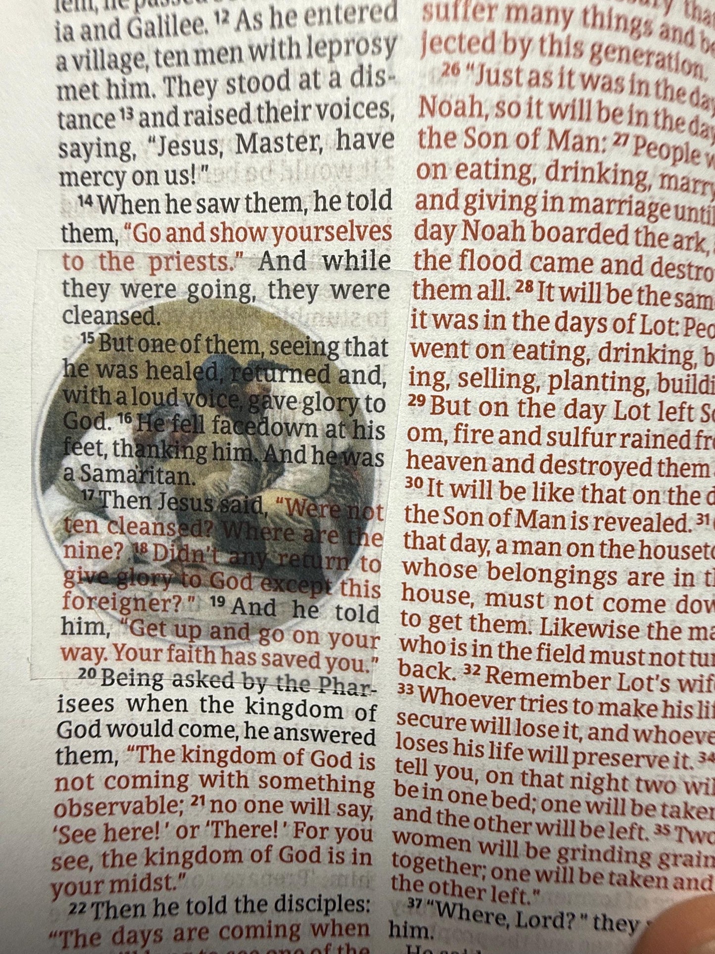 Compact Pocket New Testament with Psalms - Scripture Stickers (Precut/Standard)