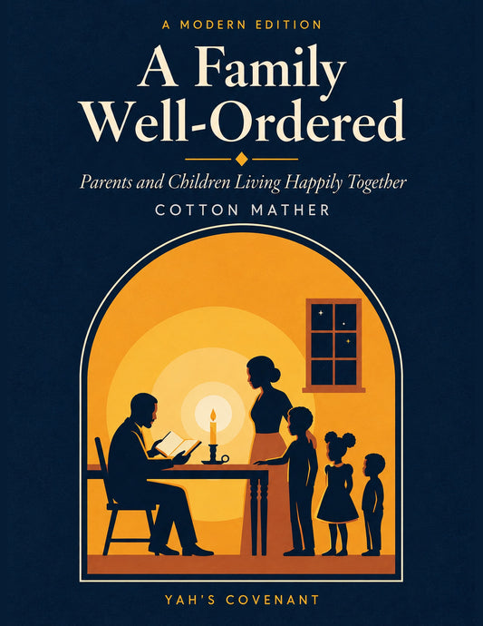A Family Well-Ordered: A Modern Edition cover, candlelit family scene