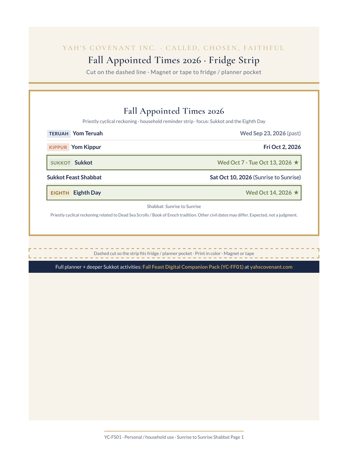 Sukkot printable household pack by Yah's Covenant, photo 5
