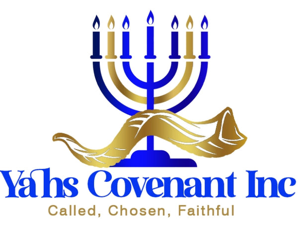 Yah's Covenant Inc logo - menorah and shofar